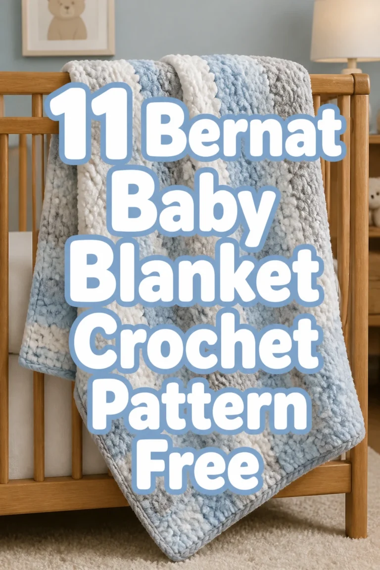 11 Bernat Baby Blanket Crochet Pattern Free