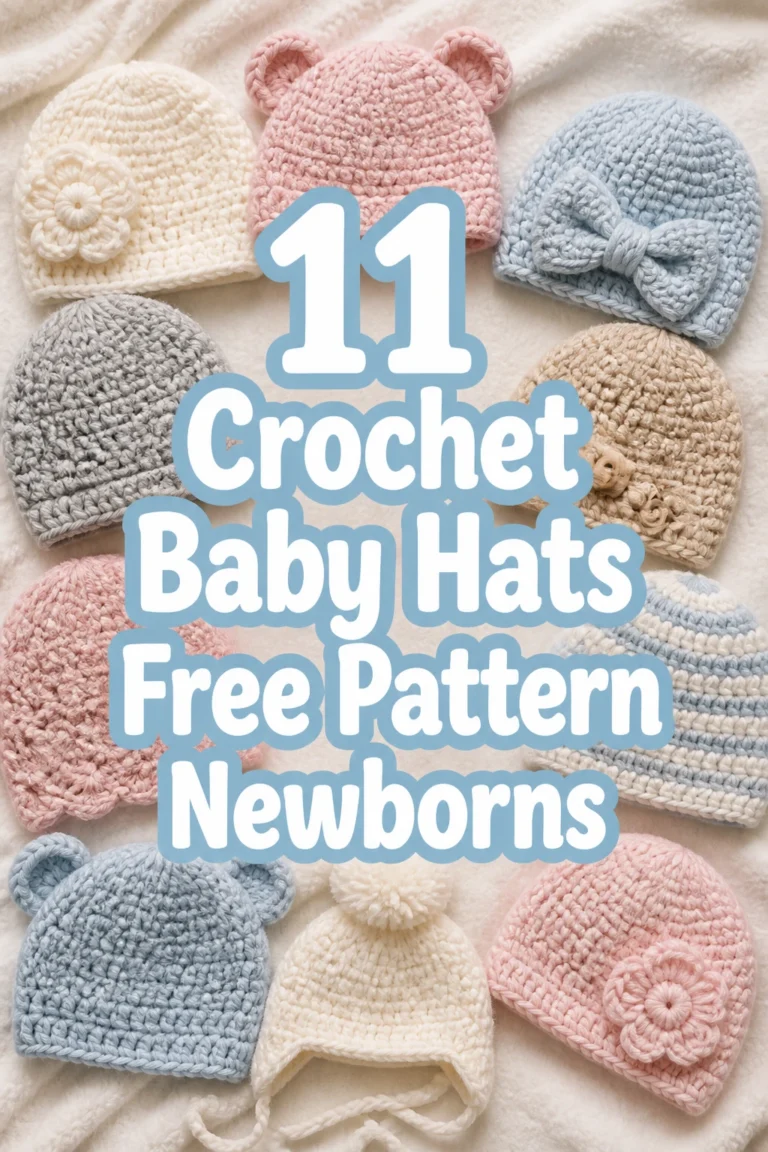 11 Crochet Baby Hats Free Pattern Newborns