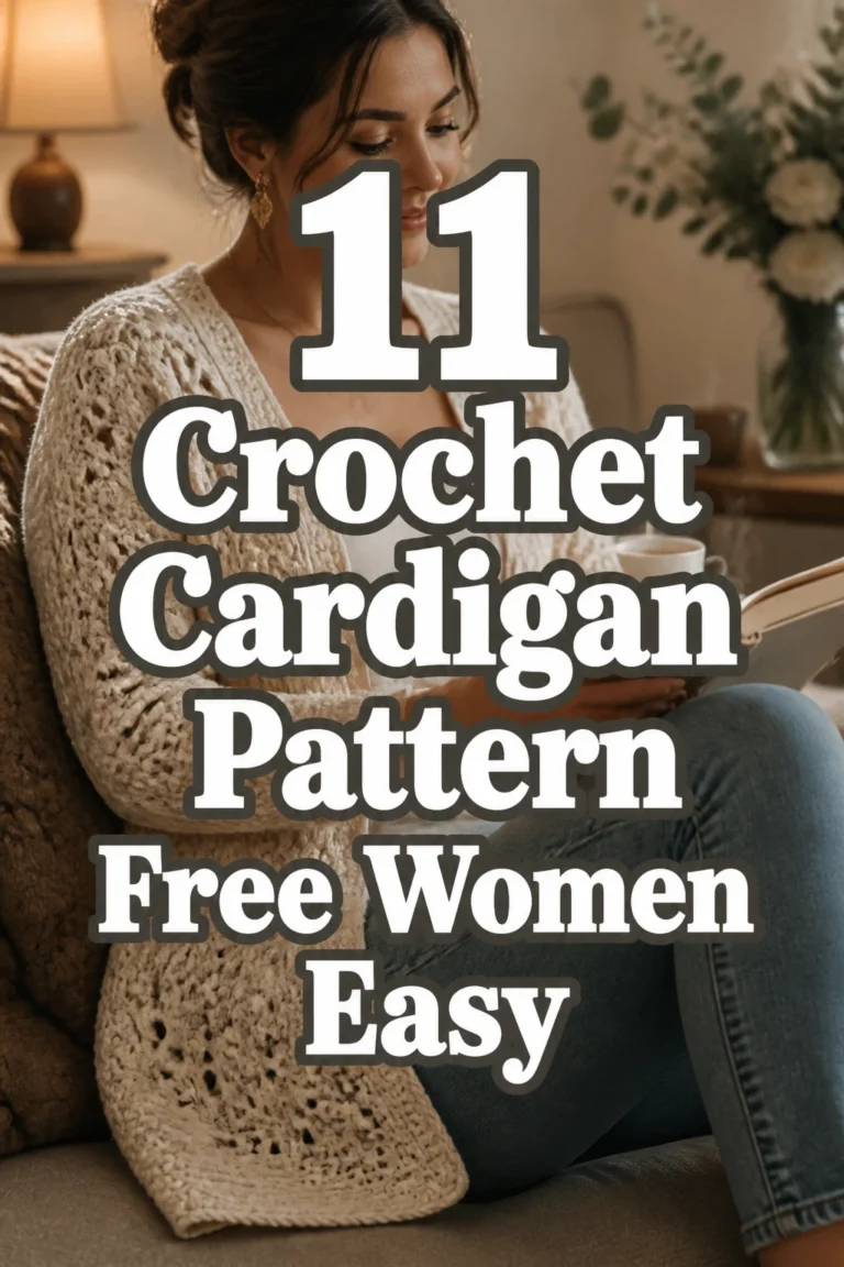 11 Crochet Cardigan Pattern Free Women Easy
