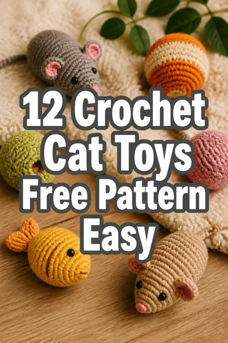 12 Crochet Cat Toys Free Pattern Easy