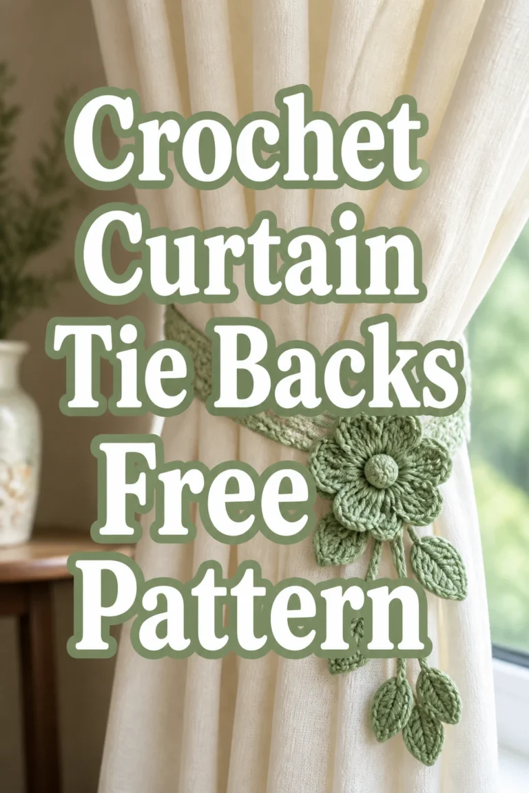 10 Crochet Curtain Tie Backs Free Pattern