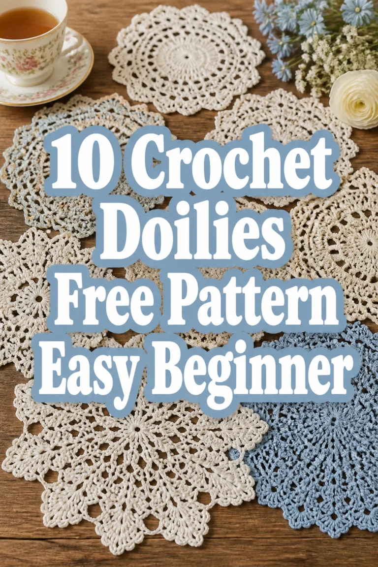 10 Crochet Doilies Free Pattern Easy Beginner