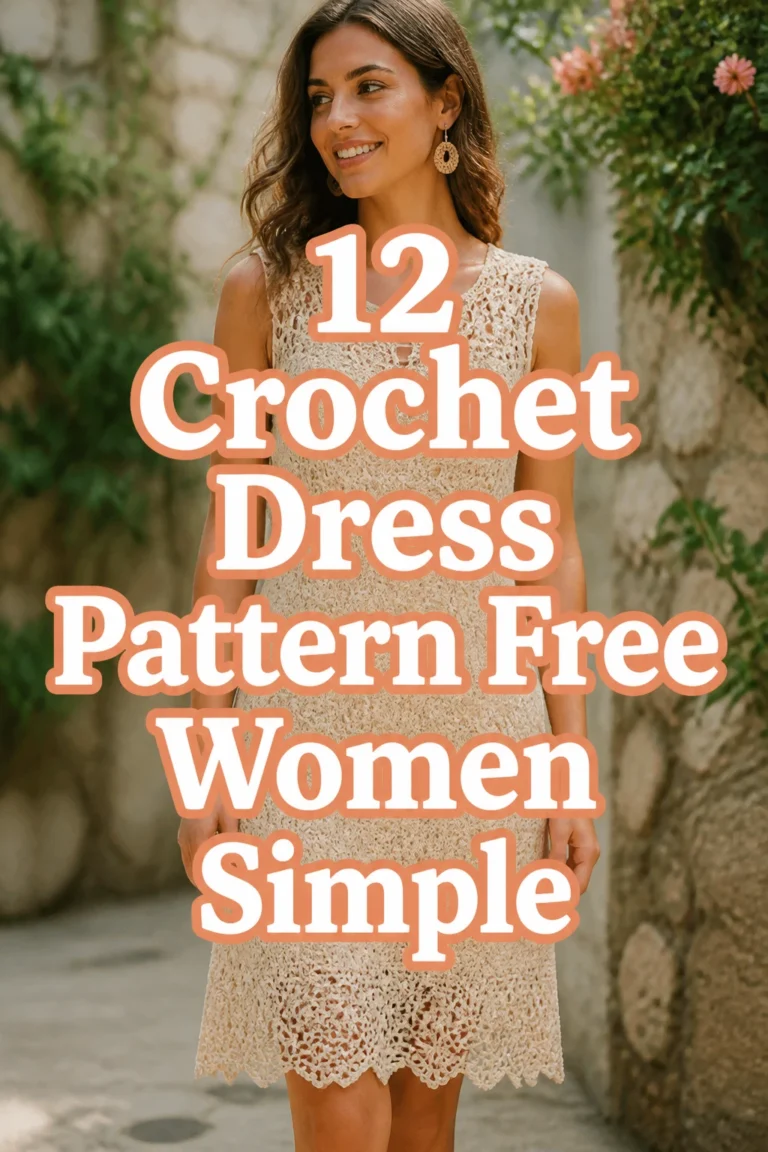 12 Crochet Dress Pattern Free Women Simple