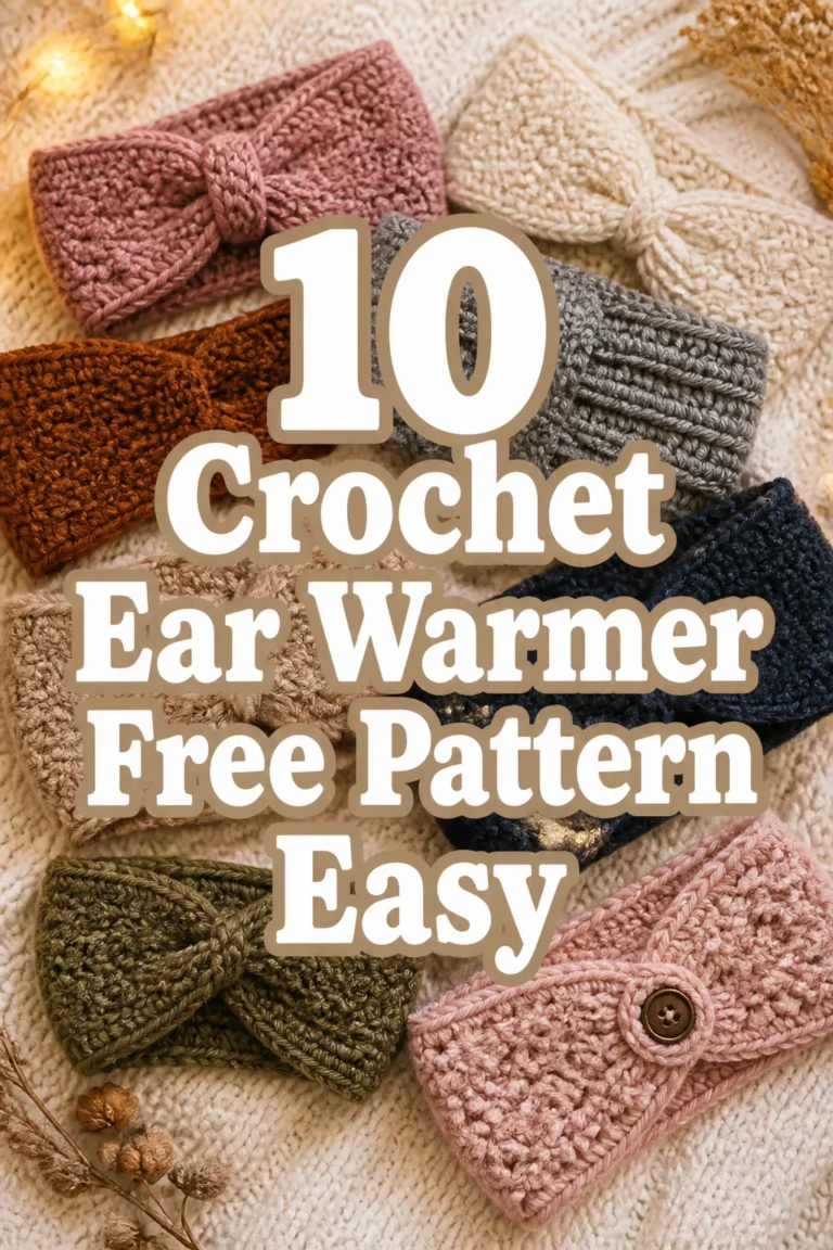 10 Crochet Ear Warmer Free Pattern Easy