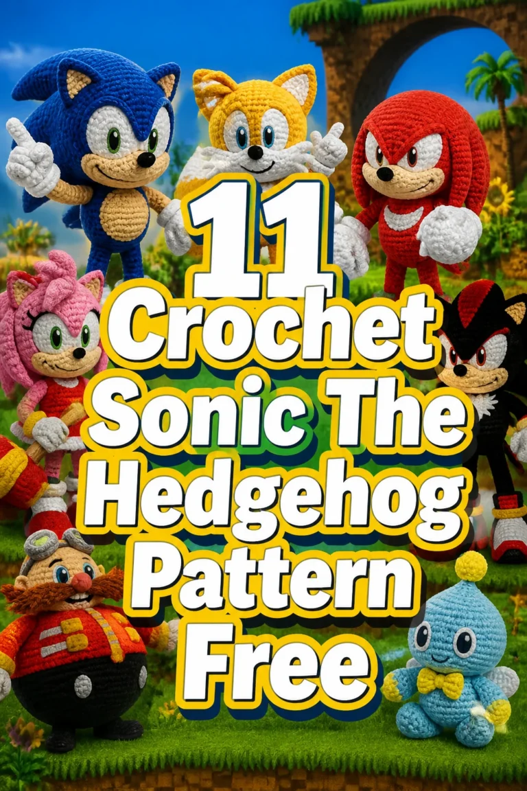 11 Crochet Sonic The Hedgehog Pattern Free