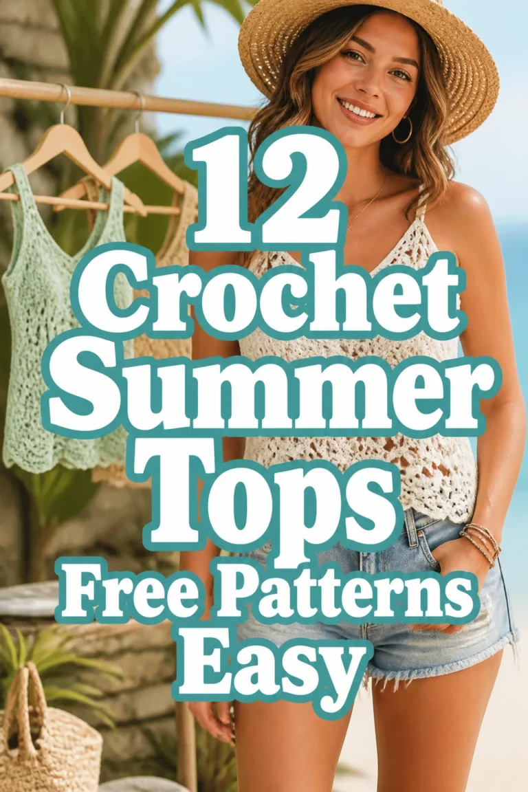 12 Crochet Summer Tops Free Patterns Easy