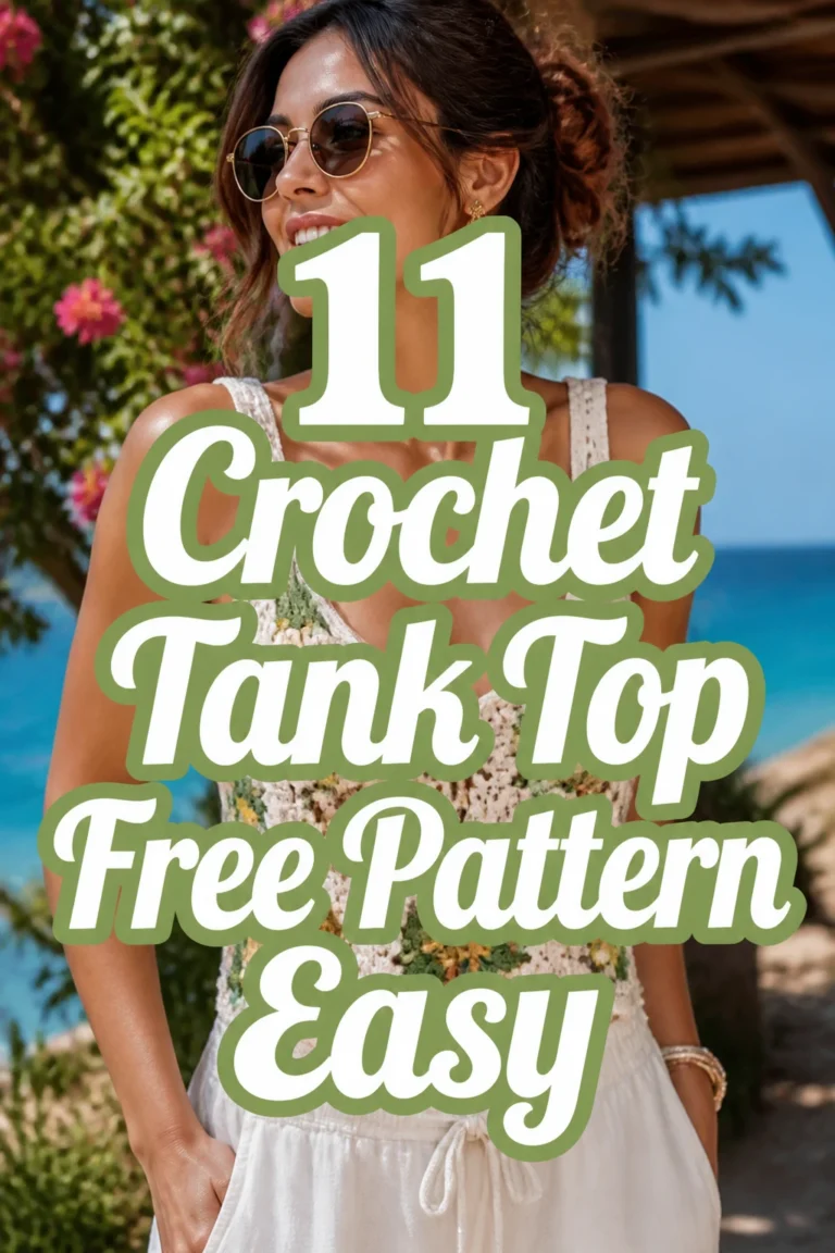 11 Crochet Tank Top Free Pattern Easy