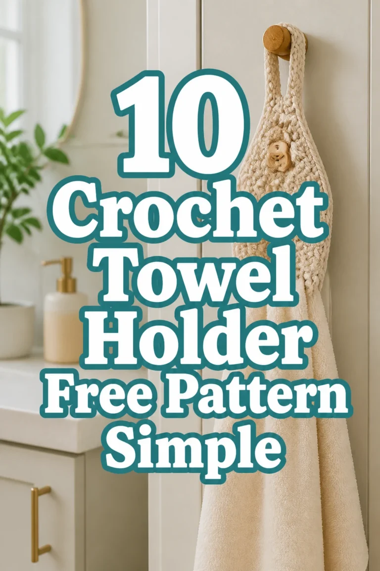 10 Crochet Towel Holder Free Pattern Simple