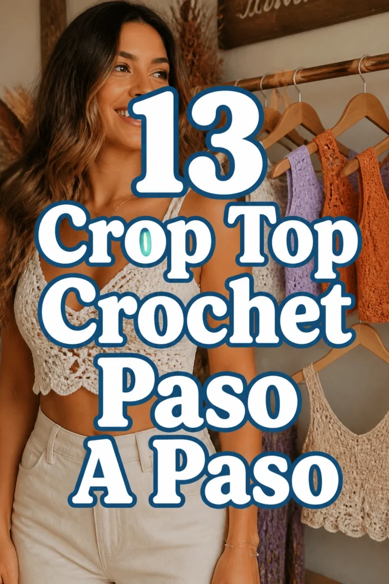 13 Crop Top Crochet Paso A Paso