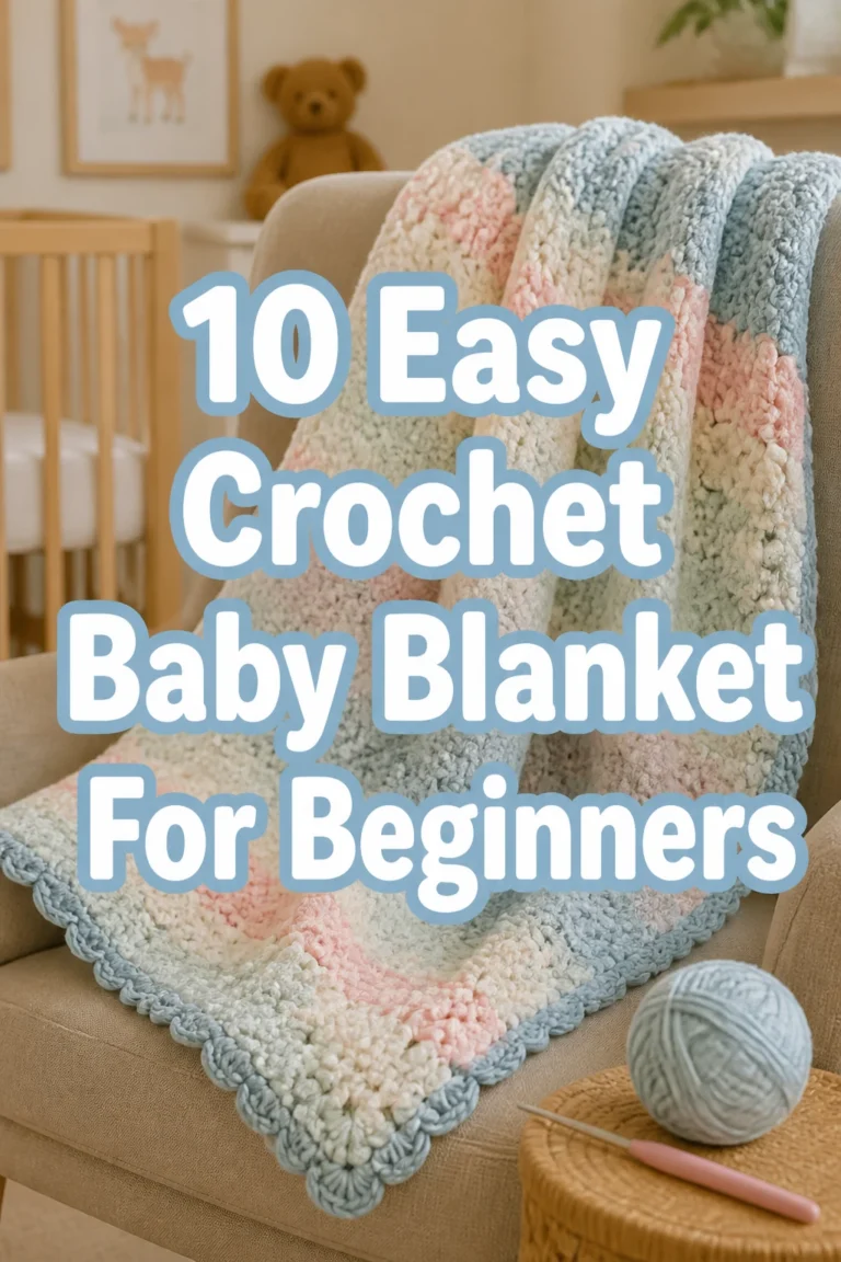 10 Easy Crochet Baby Blanket For Beginners