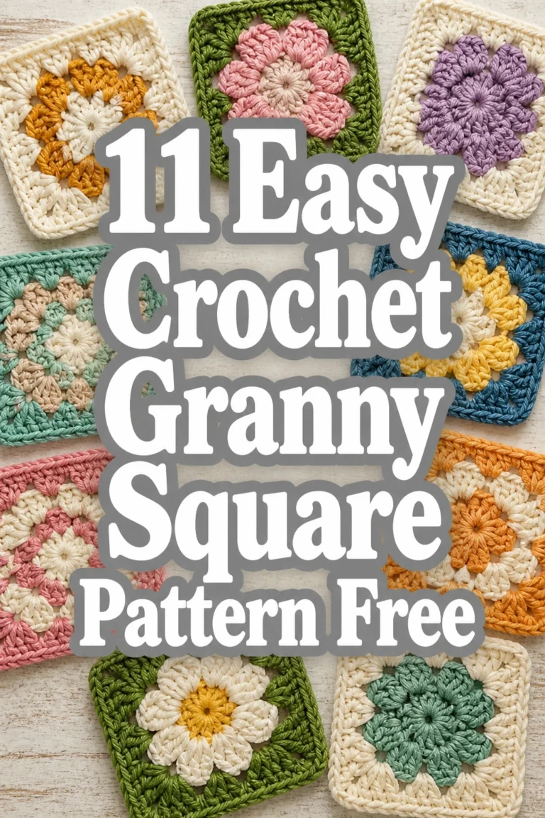 11 Easy Crochet Granny Square Pattern Free