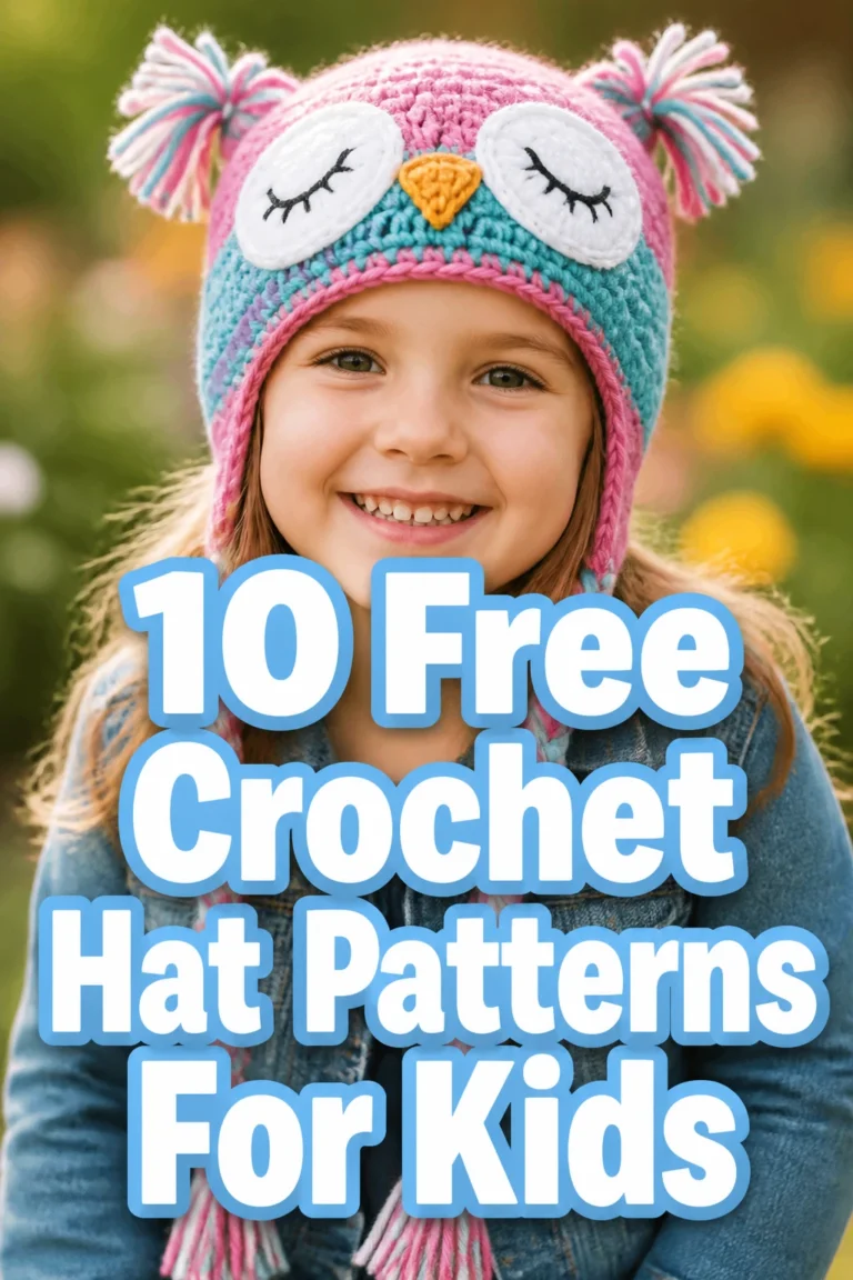 10 Free Crochet Hat Patterns For Kids