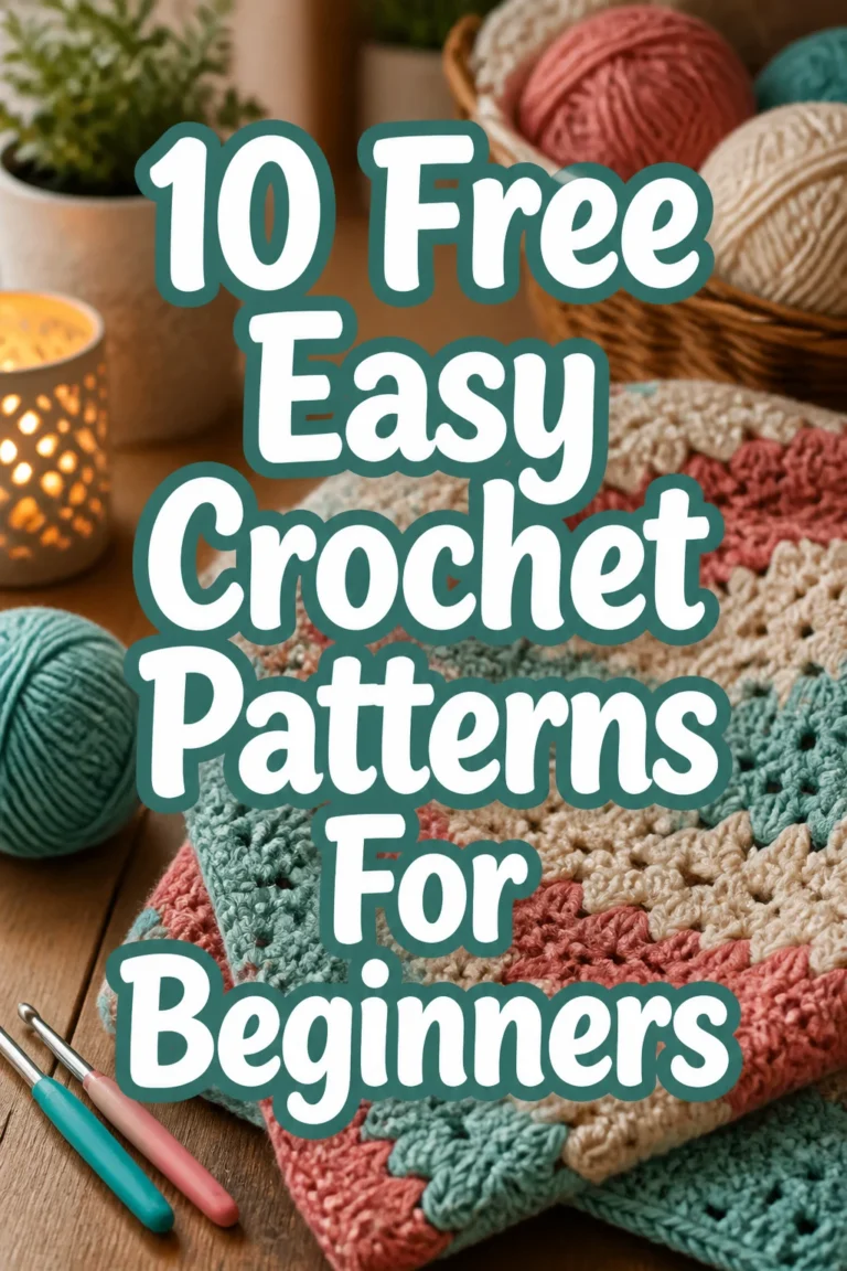 10 Free Easy Crochet Patterns For Beginners