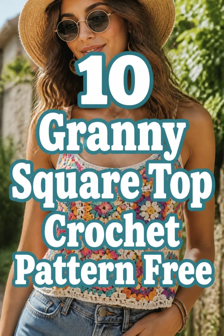 10 Granny Square Top Crochet Pattern Free