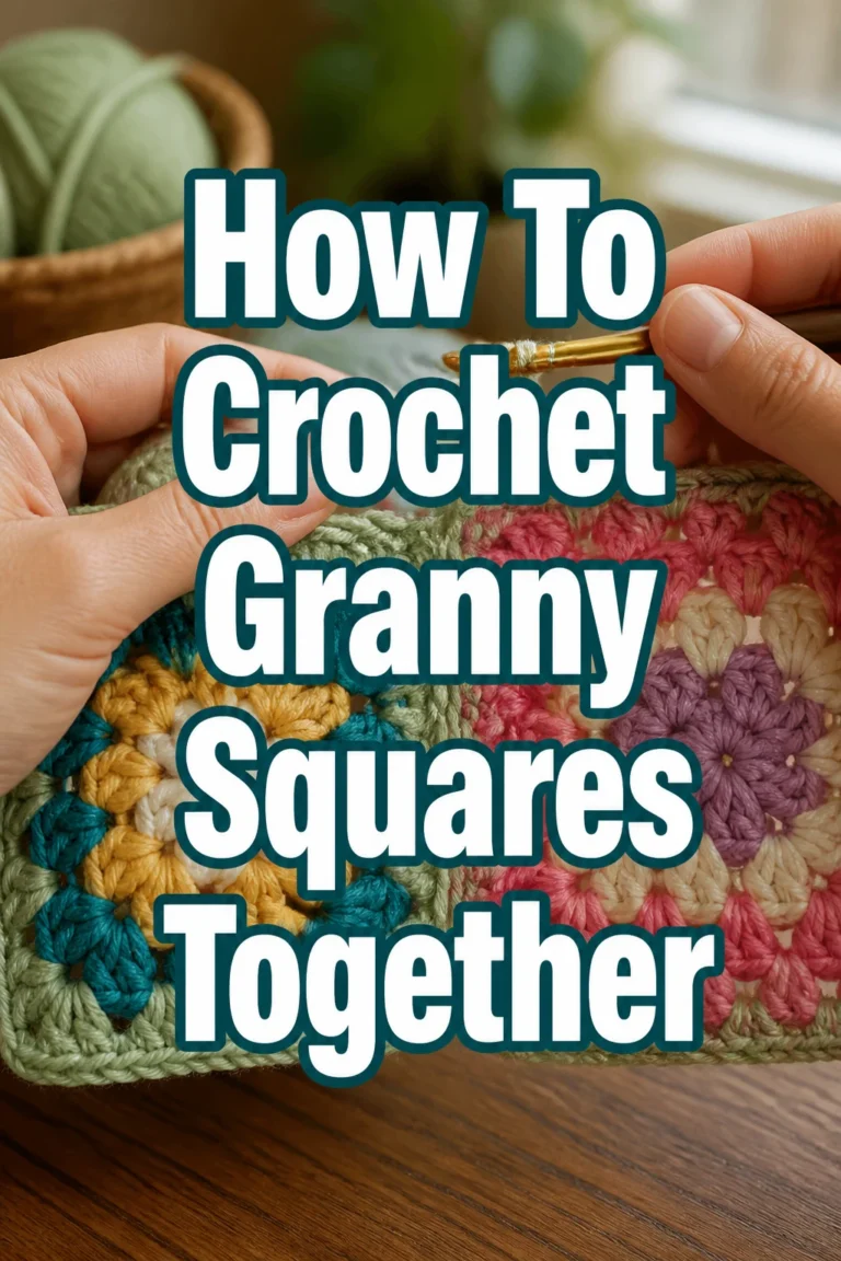 How To Crochet Granny Squares Together