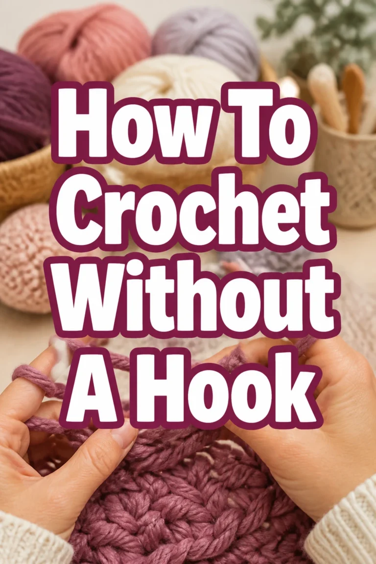 How To Crochet Without A Hook