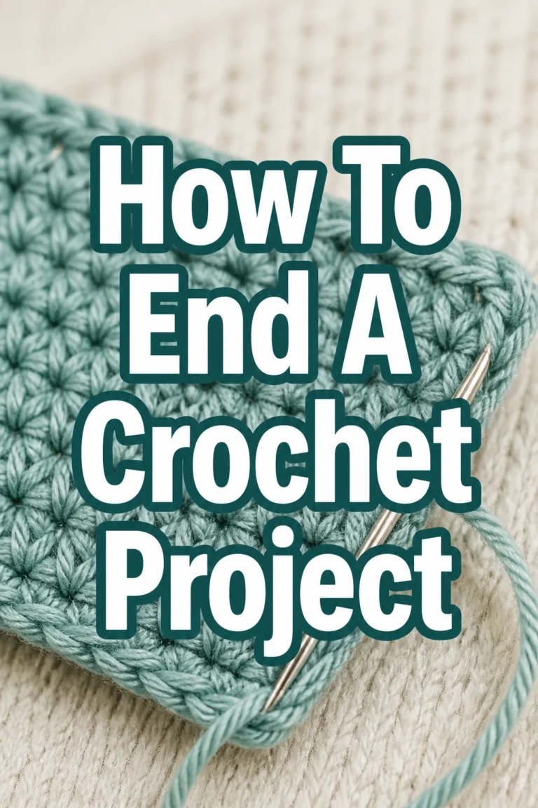 How To End A Crochet Project