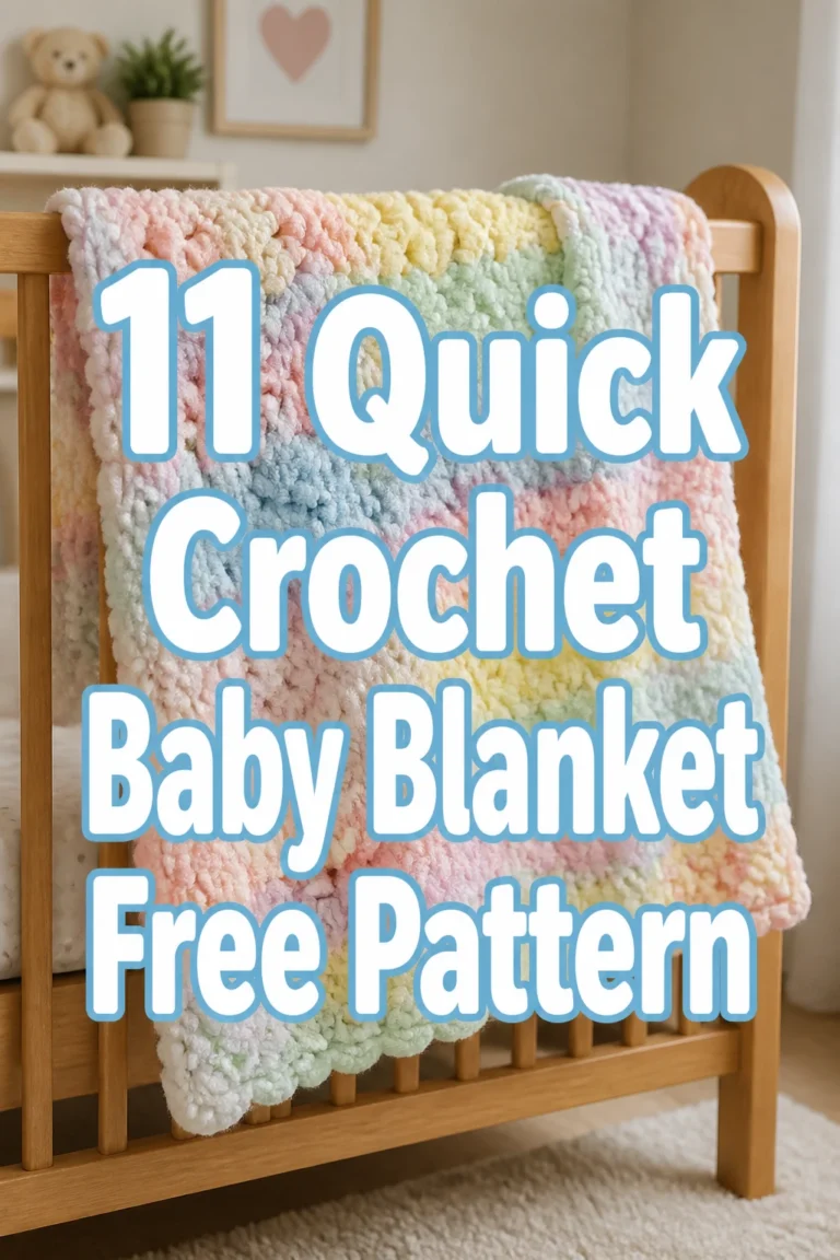 11 Quick Crochet Baby Blanket Free Pattern