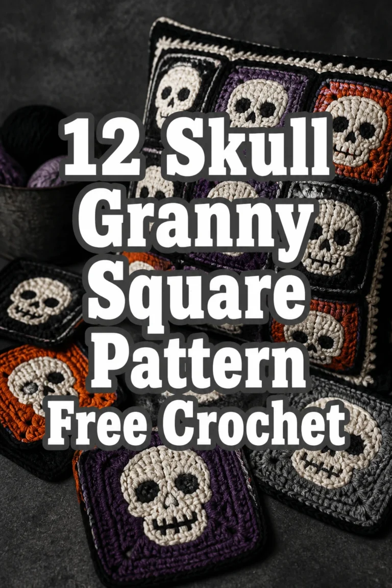12 Skull Granny Square Pattern Free Crochet