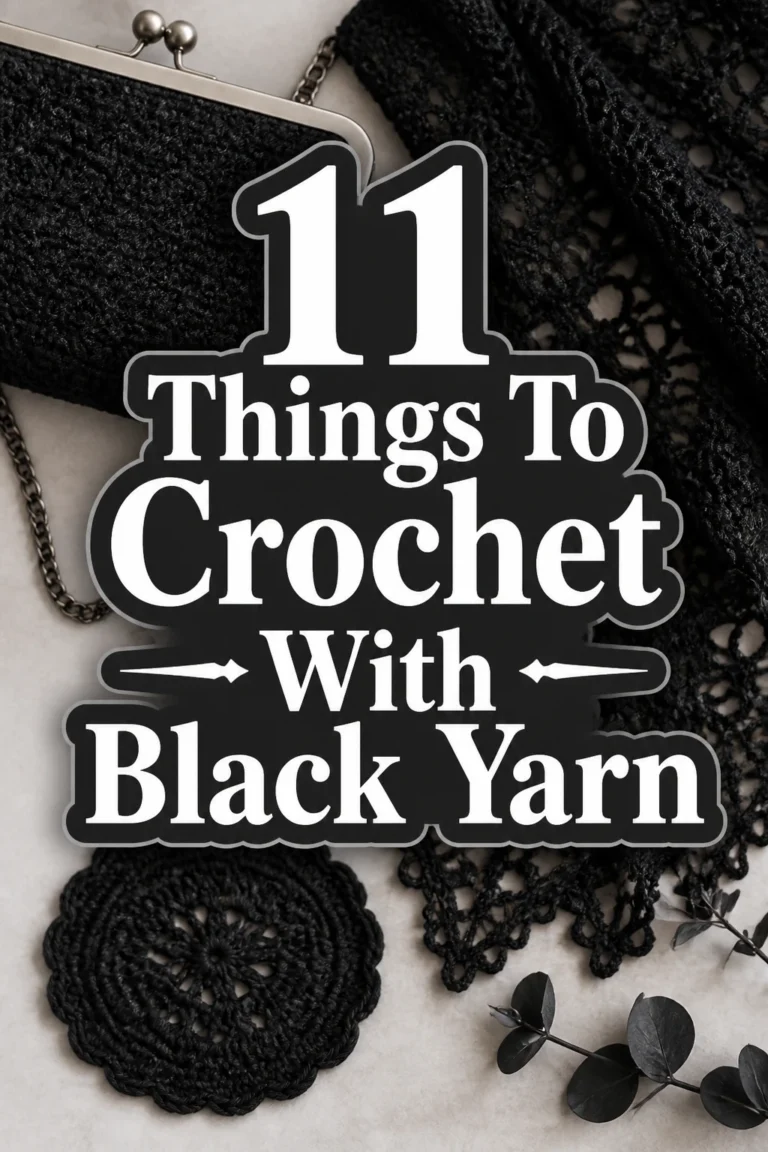 11 Things To Crochet With Black Yarn