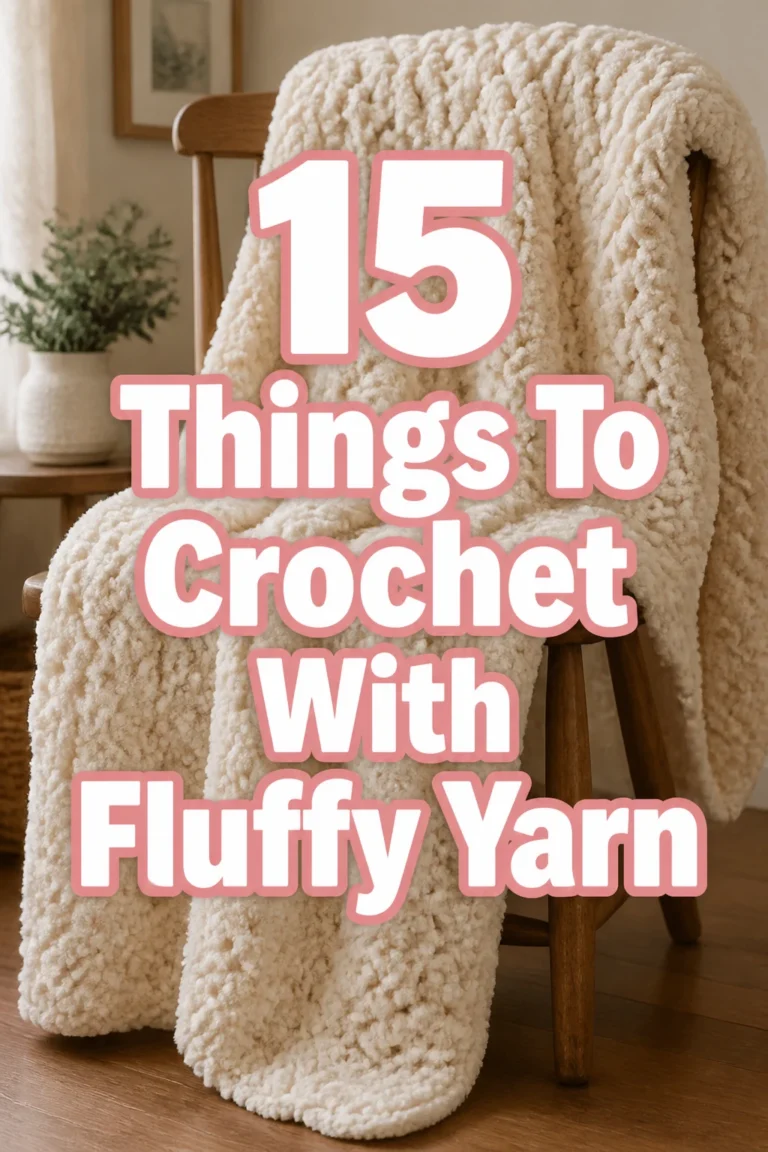 15 Things To Crochet With Fluffy Yarn